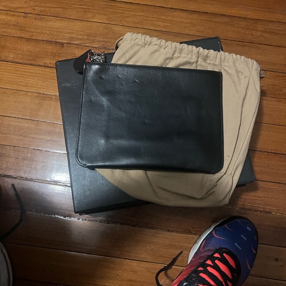 Christian Louboutin Multicolor 'Love' Black Clutch - Picture 11 of 14